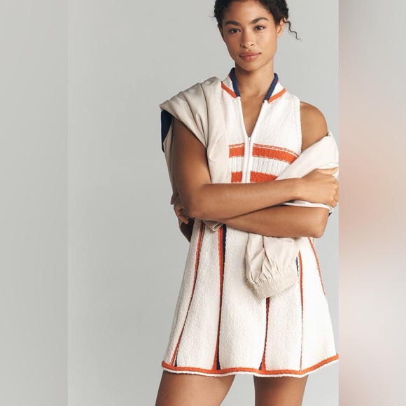 Daily Practice by Anthropologie V-Neck Sweater Mini Knit Dress Womens SMALL EUC - Picture 2 of 12